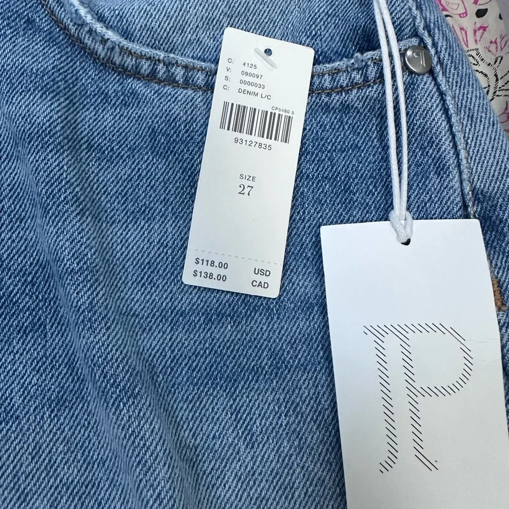 NWT Anthropologie Pilcro Distressed Embroidered Hem Denim Shorts Sz 27,28,29 - Picture 10 of 10